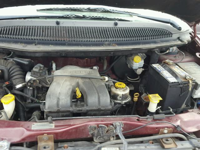 1D4GP25BX3B112770 - 2003 DODGE CARAVAN SE BURGUNDY photo 7