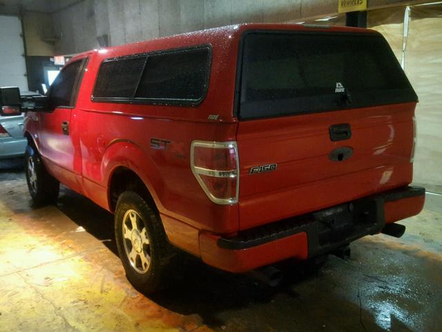 1FTMF1E81AKA82928 - 2010 FORD F150 RED photo 3