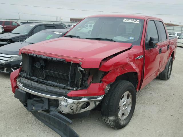 1FTEW1CM2CKD07350 - 2012 FORD F150 SUPER RED photo 2