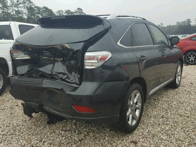 2T2ZK1BA0BC058157 - 2011 LEXUS RX 350 GRAY photo 4