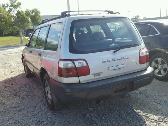 JF1SF63541G700300 - 2001 SUBARU FORESTER L SILVER photo 3