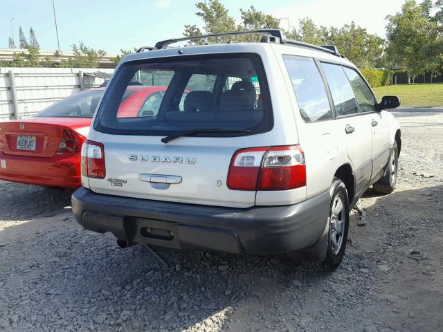 JF1SF63541G700300 - 2001 SUBARU FORESTER L SILVER photo 4