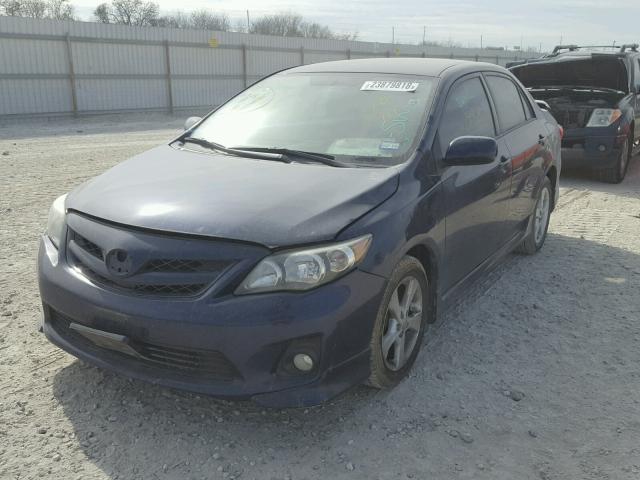 5YFBU4EE6CP009711 - 2012 TOYOTA COROLLA BA BLUE photo 2