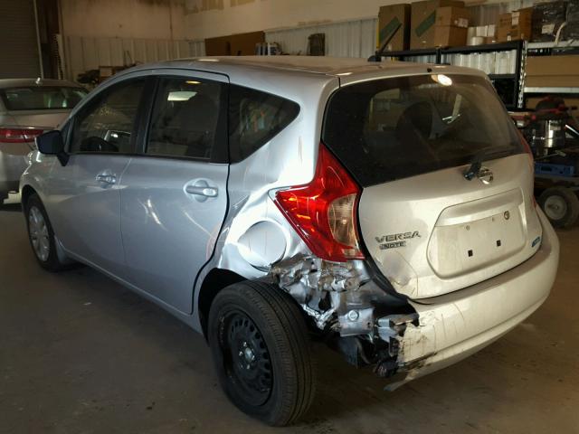 3N1CE2CP8FL423152 - 2015 NISSAN VERSA NOTE SILVER photo 3