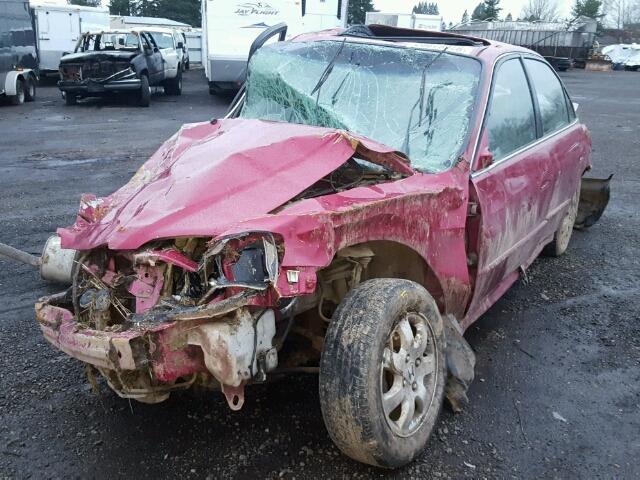 JHMCG56611C015512 - 2001 HONDA ACCORD EX RED photo 2