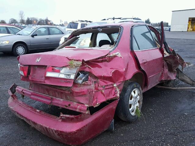 JHMCG56611C015512 - 2001 HONDA ACCORD EX RED photo 4