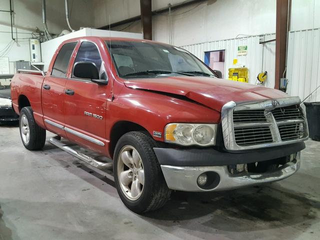 1D7HA18DX5S364487 - 2005 DODGE RAM 1500 S RED photo 1