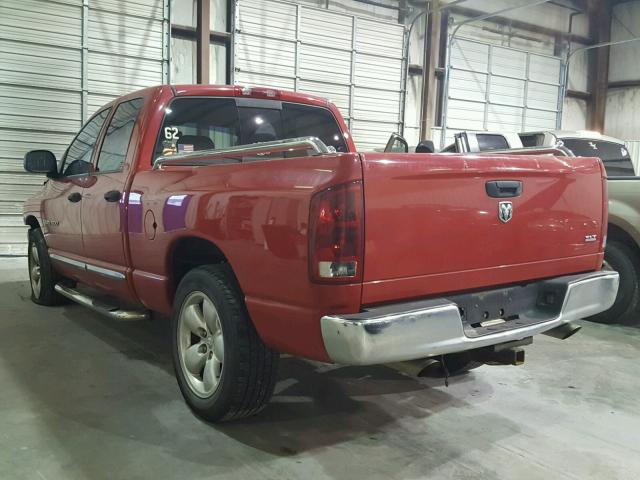 1D7HA18DX5S364487 - 2005 DODGE RAM 1500 S RED photo 3