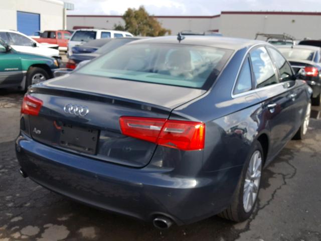 WAUDFAFC4DN150450 - 2013 AUDI A6 PREMIUM GRAY photo 4