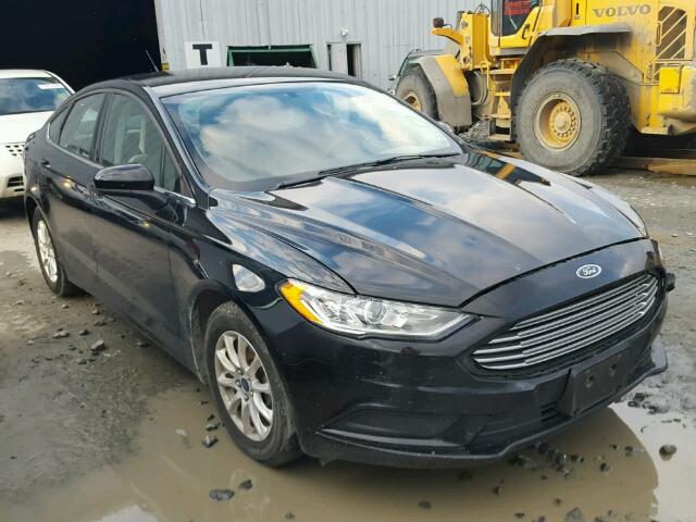 3FA6P0G76HR151144 - 2017 FORD FUSION S BLACK photo 1