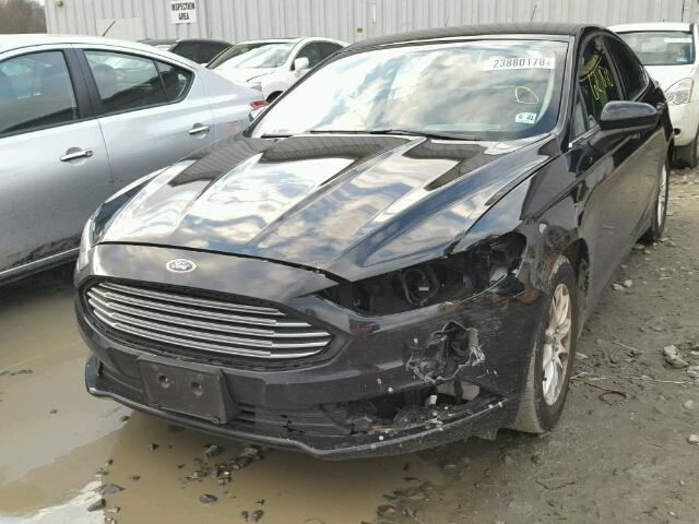 3FA6P0G76HR151144 - 2017 FORD FUSION S BLACK photo 9