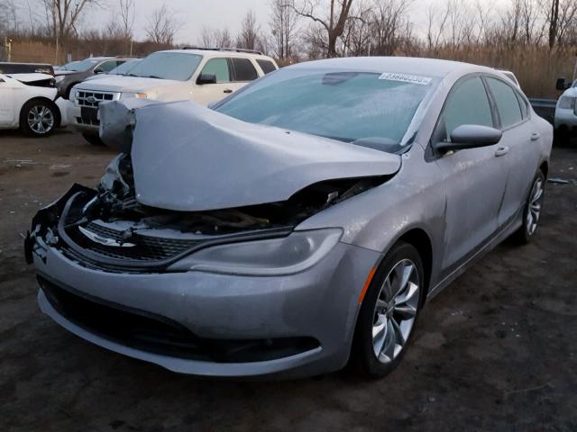 1C3CCCBBXFN717574 - 2015 CHRYSLER 200 S SILVER photo 2