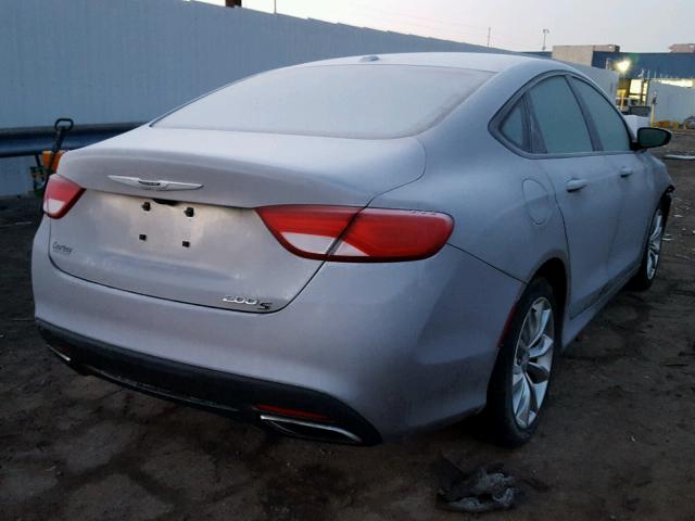 1C3CCCBBXFN717574 - 2015 CHRYSLER 200 S SILVER photo 4