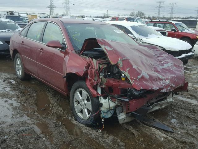 2G1WT58KX79195196 - 2007 CHEVROLET IMPALA LT MAROON photo 1