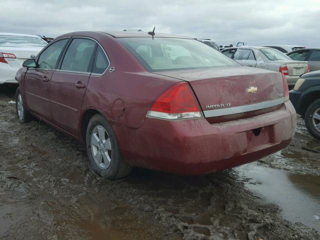 2G1WT58KX79195196 - 2007 CHEVROLET IMPALA LT MAROON photo 3