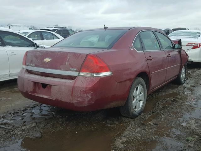 2G1WT58KX79195196 - 2007 CHEVROLET IMPALA LT MAROON photo 4