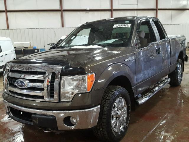 1FTPX14V49FA02544 - 2009 FORD F150 SUPER GRAY photo 2