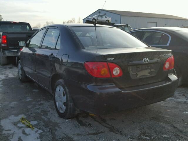 2T1BR32E63C762526 - 2003 TOYOTA COROLLA CE BLACK photo 3