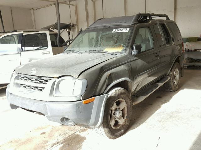 5N1ED28T94C613027 - 2004 NISSAN XTERRA XE GREEN photo 2