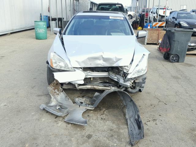 1HGCM56816A033489 - 2006 HONDA ACCORD EX SILVER photo 9