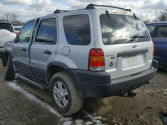 1FMYU03132KD52133 - 2002 FORD ESCAPE XLT GRAY photo 3