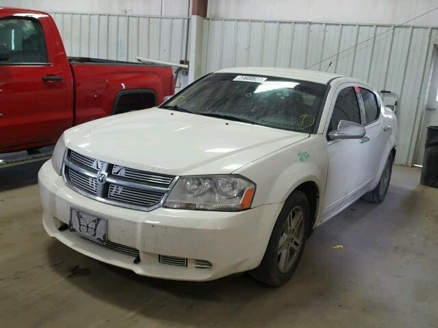 1B3LC56K18N176307 - 2008 DODGE AVENGER SX WHITE photo 2