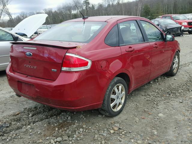 1FAHP36N79W146608 - 2009 FORD FOCUS SES RED photo 4