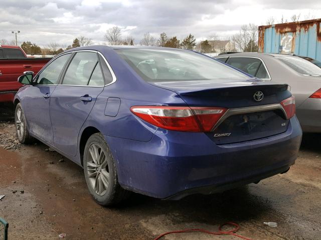 4T1BF1FK3FU985543 - 2015 TOYOTA CAMRY LE BLUE photo 3