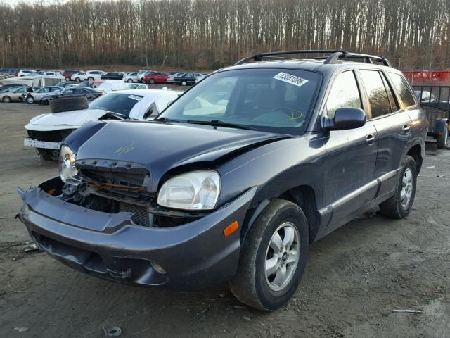 KM8SC13D36U056628 - 2006 HYUNDAI SANTA FE G BLUE photo 2