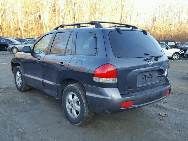 KM8SC13D36U056628 - 2006 HYUNDAI SANTA FE G BLUE photo 3