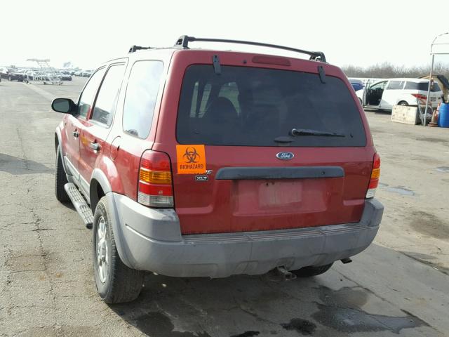 1FMCU04121KD96812 - 2001 FORD ESCAPE XLT RED photo 3