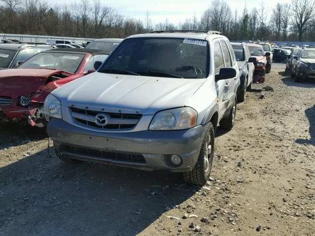 4F2YU08192KM44960 - 2002 MAZDA TRIBUTE LX SILVER photo 2