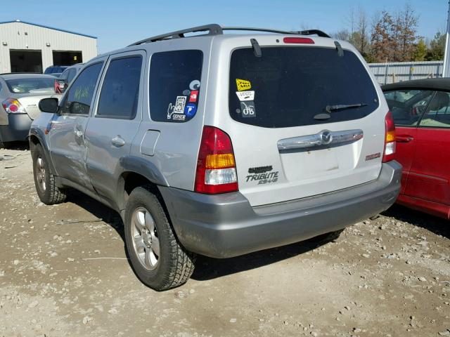 4F2YU08192KM44960 - 2002 MAZDA TRIBUTE LX SILVER photo 3