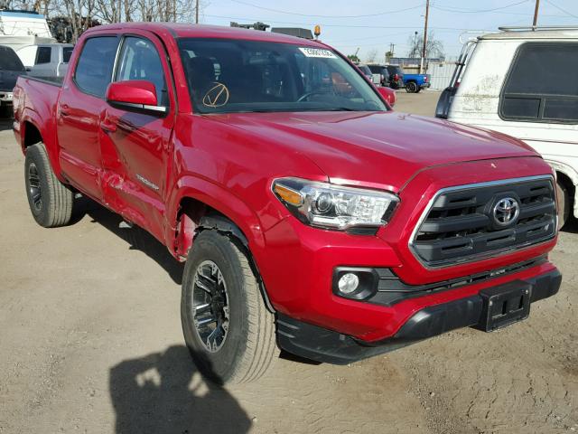 3TMAZ5CNXGM020049 - 2016 TOYOTA TACOMA DOU RED photo 1