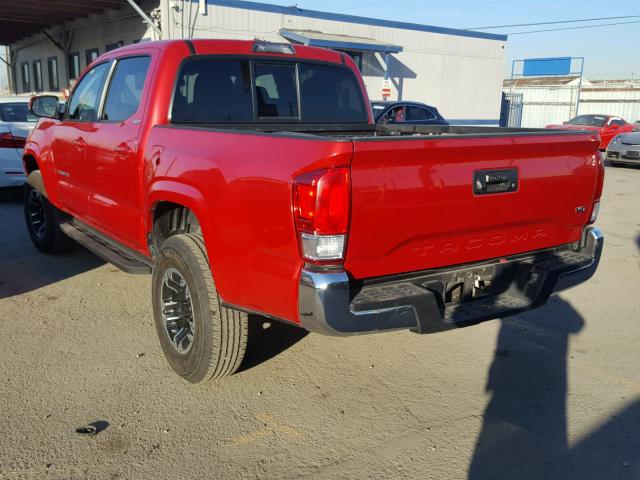 3TMAZ5CNXGM020049 - 2016 TOYOTA TACOMA DOU RED photo 3