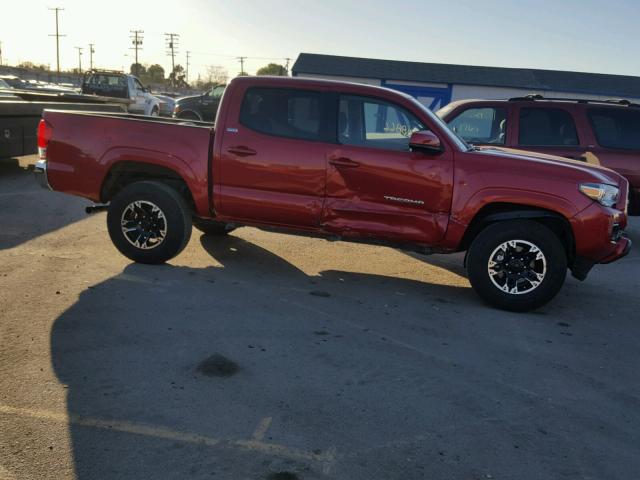 3TMAZ5CNXGM020049 - 2016 TOYOTA TACOMA DOU RED photo 9