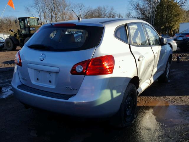 JN8AS58V68W139364 - 2008 NISSAN ROGUE S SILVER photo 4