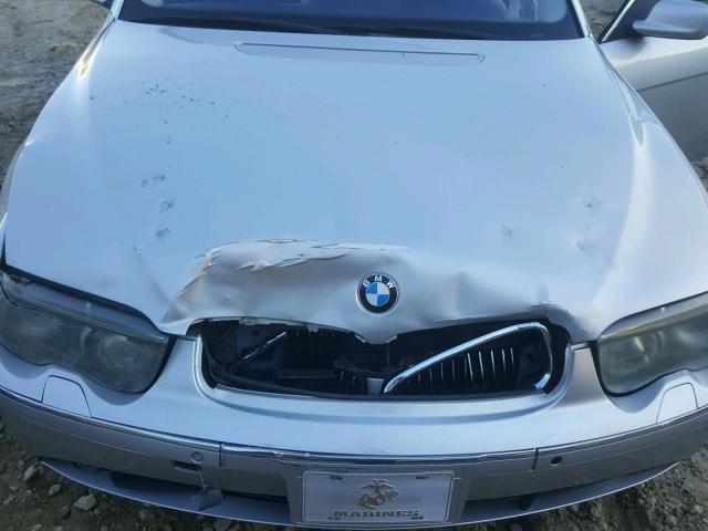 WBAGN63473DR14452 - 2003 BMW 745 LI SILVER photo 7