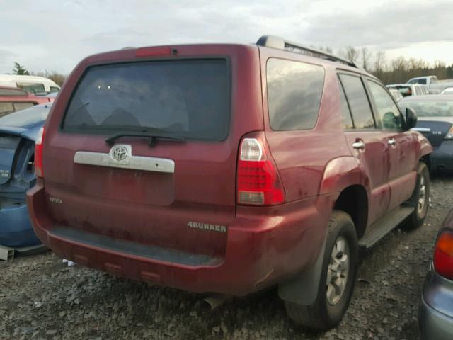 JTEBU14RX8K009618 - 2008 TOYOTA 4RUNNER SR RED photo 4