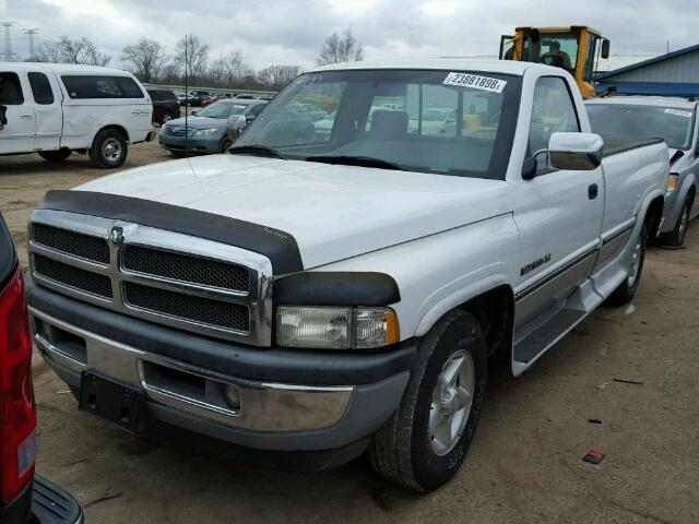 1B7HC16Y5VJ569134 - 1997 DODGE RAM 1500 WHITE photo 2