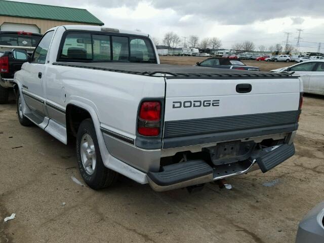 1B7HC16Y5VJ569134 - 1997 DODGE RAM 1500 WHITE photo 3