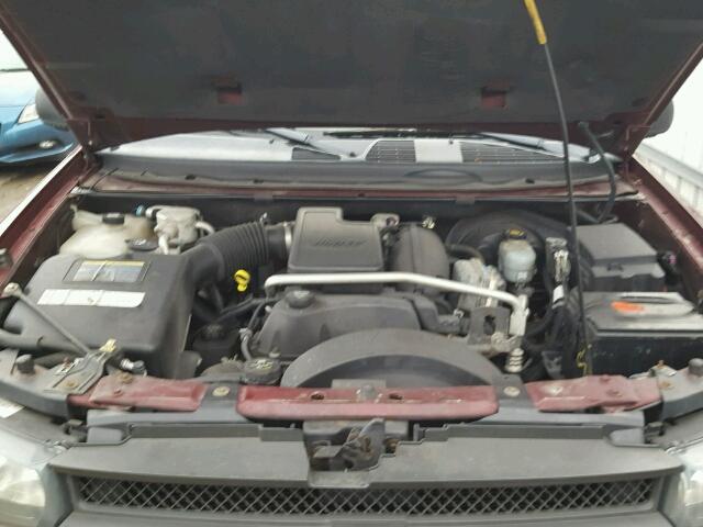 1GNET16S556106015 - 2005 CHEVROLET TRAILBLAZE BURGUNDY photo 7