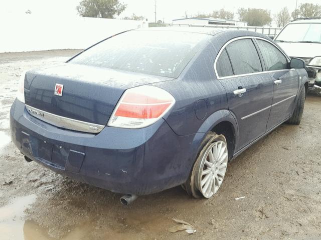 1G8ZV57728F252389 - 2008 SATURN AURA XR BLUE photo 4