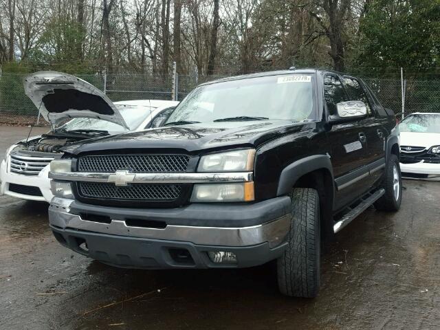 3GNEC12Z85G173306 - 2005 CHEVROLET AVALANCHE BLACK photo 2