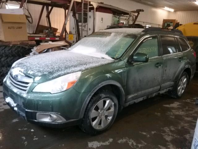4S4BRBCC4C3293030 - 2012 SUBARU OUTBACK 2. GREEN photo 2