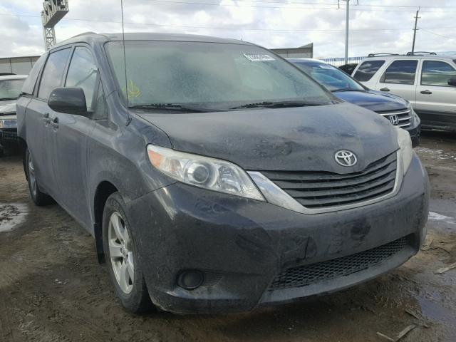 5TDKK3DC1BS125825 - 2011 TOYOTA SIENNA LE BLACK photo 1