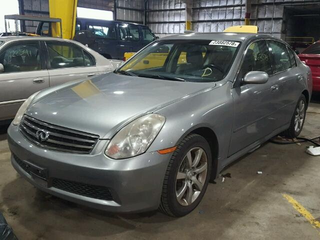 JNKCV51F96M603107 - 2006 INFINITI G35 GRAY photo 2