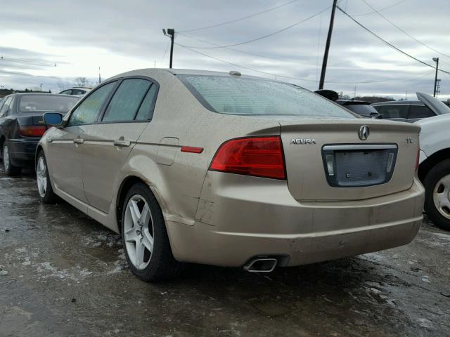 19UUA66254A036200 - 2004 ACURA TL GOLD photo 3