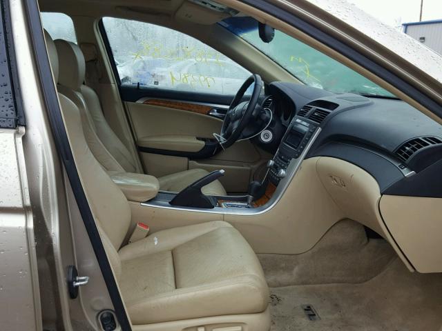 19UUA66254A036200 - 2004 ACURA TL GOLD photo 5