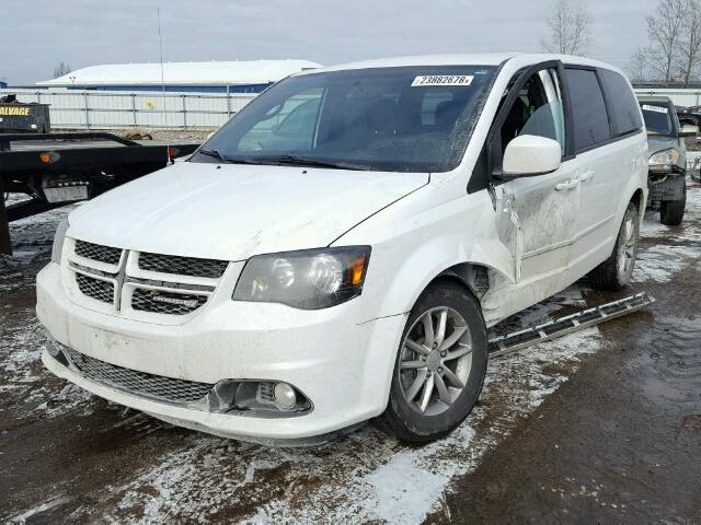 2C4RDGEG7ER233235 - 2014 DODGE GRAND CARA WHITE photo 2